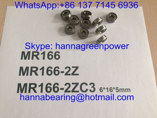 Beli MR166ZZ / MR166-2ZC3 / MR166Z Deep Groove Ball Bearings dengan Perisai Logam, 6*16*5mm pembuatan online