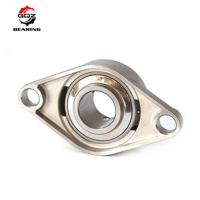 Beli SSUCFL202 Bantalan Blok Bantal Flange Baja Tahan Karat 15Mm Bantalan Bola Terpasang Dua Baut untuk Mesin Makanan pembuatan online