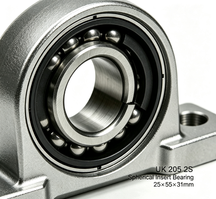 Beli UK205 2S Bantalan Sisipan Bulat Tersegel Karet Ganda Dengan Selongsong Adaptor pembuatan online