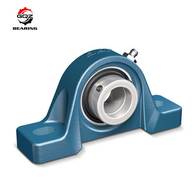 Beli GQZ UCF207 Square Four-Bolt Flanged Mounted Bearing Unit 35mm Bore Cast Iron Housing Dengan UC207 Insert Bearing pembuatan online