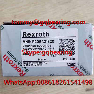 Beli Bahan Baja Karbon Rexroth R205A21320 Runner Block R205A21320 FNS KWE-025-FNS-C1-H-1 Blok Linear pembuatan online