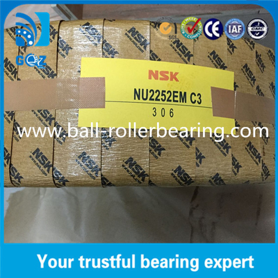 NU2252EM C3 Bantalan Rol Silinder, bantalan anti gesekan OD 480mm