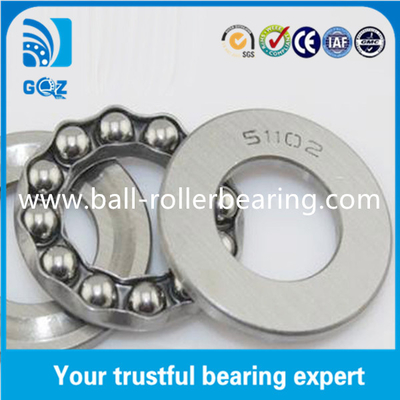 51102 Tunggal arah bantalan bola dorongan presisi tinggi 15 X 28 X 9 mm
