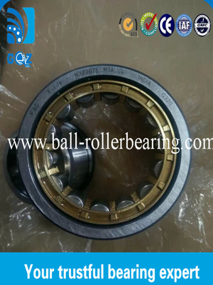 NJ2207 E. M1A.C4 Roller Bearing Cylindrical kecil 69.5 KN Dasar Dinamis Beban Rating