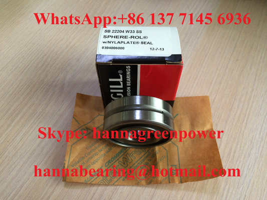 SB 22204 W33 SS Bantalan Rol Bola Dengan Segel Ganda 20x47x18mm
