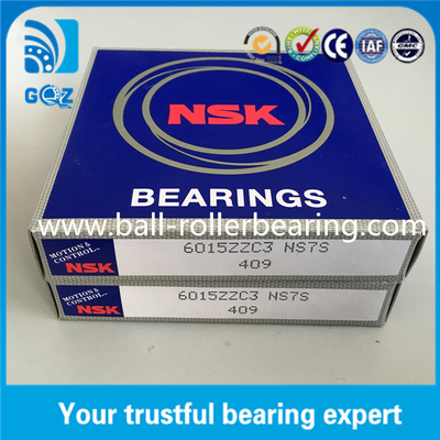 Metal Shielded C3 Clearance Deep Groove Ball Bearing NSK 6015ZZ C3