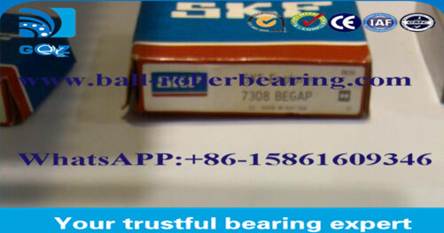 Long Life 7207BECBM Double Row Angular Contact Bearing Ukuran 35*72*17