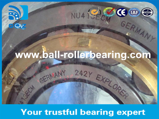 Kandang Tembaga Bantalan Rol Silinder NU413ECM abec 3 bantalan Suhu Tinggi