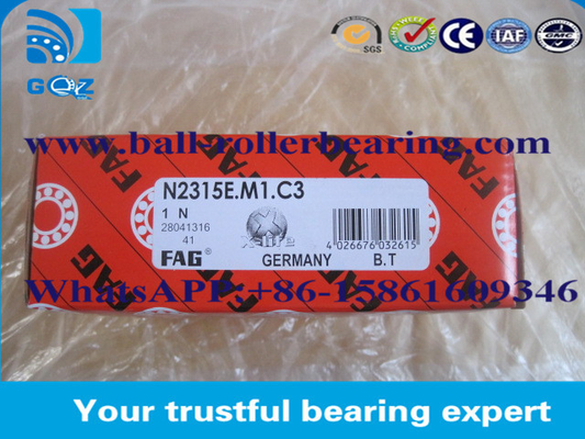 Low Noise Chrome Steel Cylindrical Roller Bearing untuk Free End Bearing