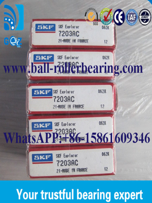 Tulang Bola Kontak Sudut Presisi Tinggi 7203AC / ukuran 17 * 40 * 1 2 mm