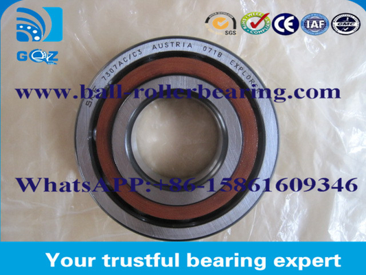 GCr15 Single Row / Double Row Angular Contact Ball Bearing 7307AC C3 Z1V1 Z2V2 Z3V3