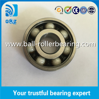 C3 Kebersihan Polyamide kandang 6302 Hibrida Keramik Ball Bearings ZrO2 Keramik Balls 6302 TNH/HC5C3