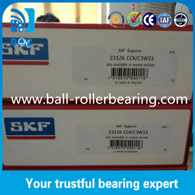 C3 Kebersihan Taper Bor Spherical Roller Bearing SKF 23126 CCK/C3W33