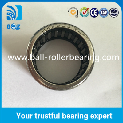 Lip Seals HK2820-2RS Cup Drawn Needle Roller Bearing dengan ujung terbuka