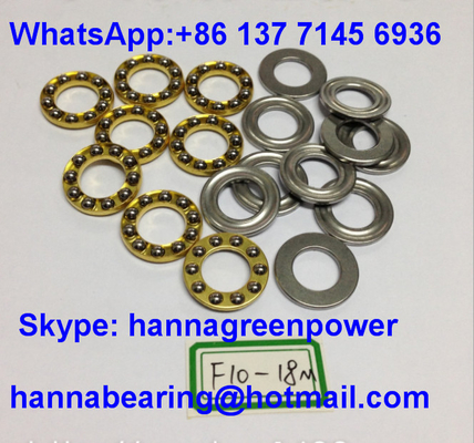 F10-18M Cage Brass Miniature Thrust Ball Bearing dengan alur 10x18x5.5mm
