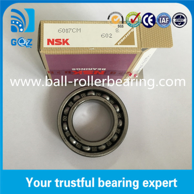 Jenis terbuka NSKHPS Deep Groove Automotive Bearings dengan baja krom Gcr15 NSK 6007CM