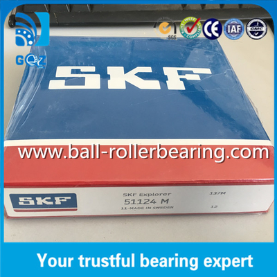 120mm Bore Good Performance Thrust Ball Bearings Brass Cage SKF 51124M
