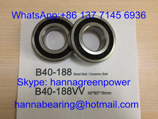 B40-188VV 15000RPM Baja Bola Bearing B40-188-2RS Motor Berkecepatan Tinggi Bearing 40*80*18mm