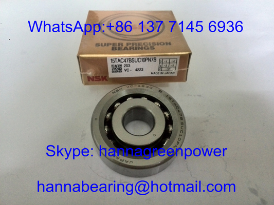 15TAC47BSUC10PN7B / 15TAC47CSUHPN7C Bantalan bola dorongan kontak sudut untuk baling-baling 15x47x15mm