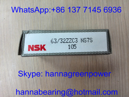 63/32ZZC3 / 63-32-2Z / 63/32-2RS V sabuk Menggunakan Deep Groove Ball Bearing / Bending Machine Bearing