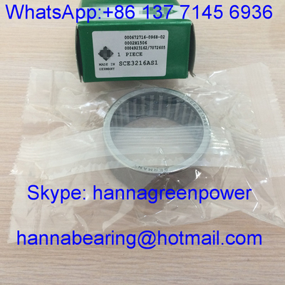 SCE3216AS1 / SCE3216 Inch Ditarik Cup Jarum Roller Bearings dengan ujung terbuka, 50.8*60.325*25.4mm