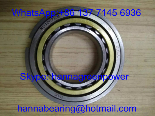 NU1007EM Bantalan Rol Silinder Kandang Kuning, NU1007M Bantalan Rol Berbaris Satu 35*62*14mm