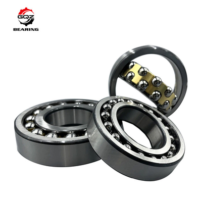 Bahan Baja Chrome 2203 Steel Cage Double Row Self-Aligning Ball Bearing 17x40x16mm