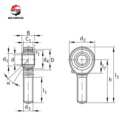 Grosir Rod Ends 50mm SIA50ES-2RS Joint Super Precision Bearings SI Tambahkan ke Keranjangku