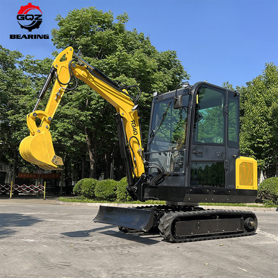 R340 tahan lama 2 Ton Pertanian Mikro Excavator Mini Digger Mesin Penggalian kecil Hydraulic Crawler Untuk dijual