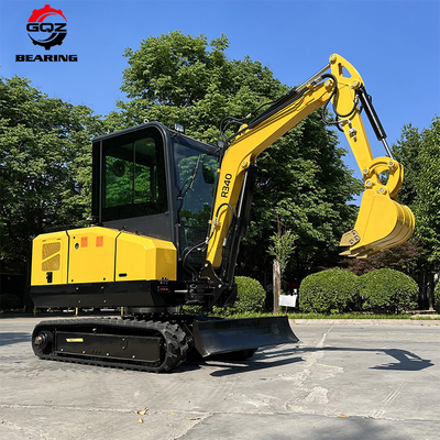 R340 tahan lama 2 Ton Pertanian Mikro Excavator Mini Digger Mesin Penggalian kecil Hydraulic Crawler Untuk dijual