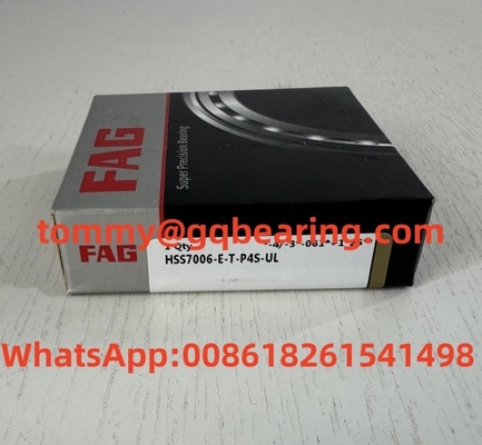 Bahan baja Fag sudut kontak bola bantalan Hss7006-E-T-P4s-Ul Super presisi