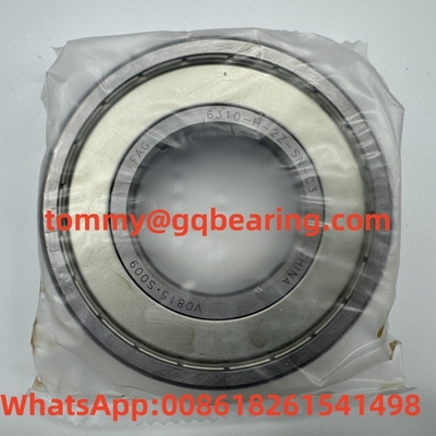 Lapisan baja Metal Cage FAG 6310-H-2Z-SN-C3 Deep Groove Ball Bearing 50x110x27mm