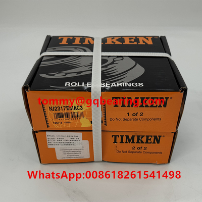 Timken Brass Cage Single Row Cylindrical Roller Bearing NJ2317EMAC3