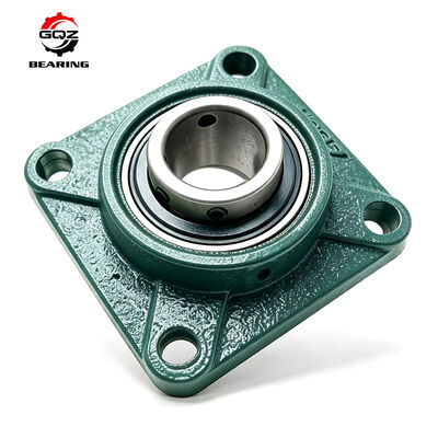 GQZ SS UCF205 Baja tahan karat 4-Bolt Square Flange Bearing Unit 25mm Bor tahan korosi Bantalan dipasang