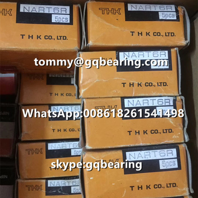 Bahan baja Gcr15 THK NART6R Tipe yang tidak dapat dipisahkan Bantalan Rol Rel