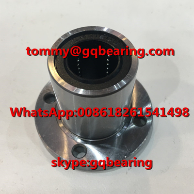 Gcr15 baja LMF16UU Tipe bulat Karet Segel Flange Linear Ball Bearing