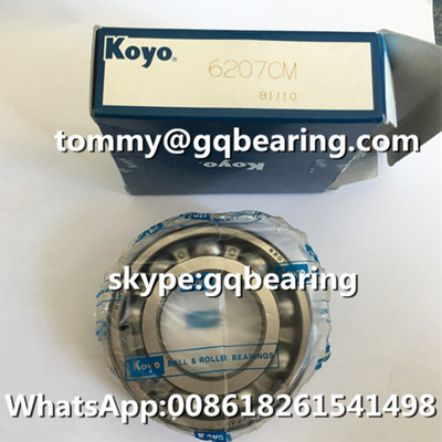 Gcr15 Baja Bahan Jepang Asli KOYO 6207 6207CM Single Row Deep Groove Ball Bearing