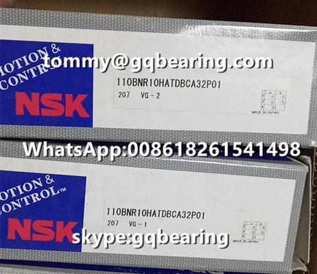 Keramik Material Bola NSK 110BNR10HATDBCA32P01 Super Precision Thrust Angular Contact Ball Bearing