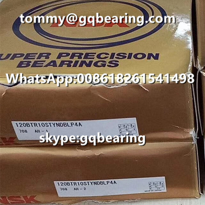 40 derajat Contact Angle NSK 120BTR10STYNDBLP4A Kecepatan Tinggi Angle Contact Ball Bearing
