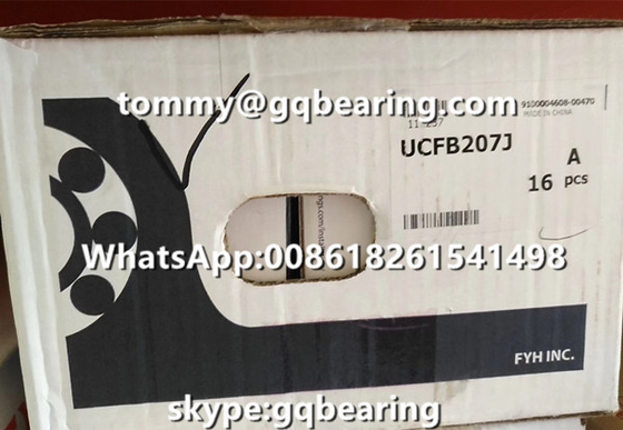 Bahan besi tuang FYH UCFB207J 3-bolt Flanged Pillow Block Ball Bearing UCFB207