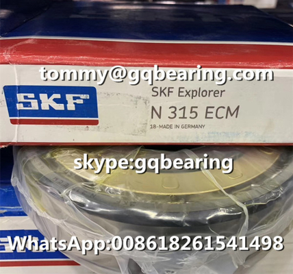 Gcr15 Baja Bahan SKF N315ECM Single Row Cylindrical Roller Bearing