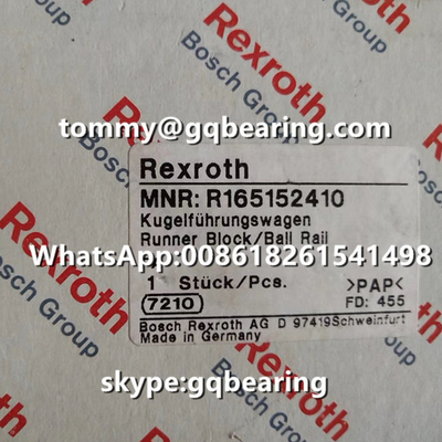 Rexroth R165152410 Baja Bahan Flange Jenis Heavy Duty Standar Panjang Standar Tinggi Bola Rail Runner Block