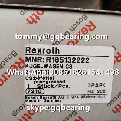 Rexroth R165132222 Bahan Baja Jenis Flange Panjang Standar Tinggi Standar Runner Block