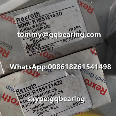 Rexroth R165121420 Bahan Baja Flange Jenis Panjang Standar Tinggi Standar Runner Block