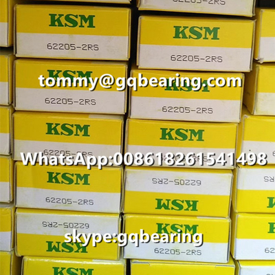 Asal Jepang KSM 62205-2RS Karet Segel Deep Groove Ball Bearing 25 x 52 x 18 mm