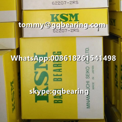 Jepang Asal KSM 62207-2RS Karet Segel Deep Groove Ball Bearing 35 x 72 x 23 mm