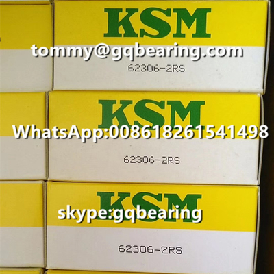 Asal Jepang KSM 62306-2RS Karet Segel Deep Groove Ball Bearing 30 x 72 x 27 mm