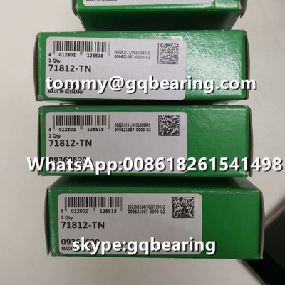 Gcr15 Baja Bahan CNC Mesin Spindle Aplikasi INA 71812-TN sudut kontak bola bantalan