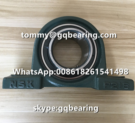 Asal Jepang Bahan besi cor NSK UCP216D1 Dua baut bantal blok bantal