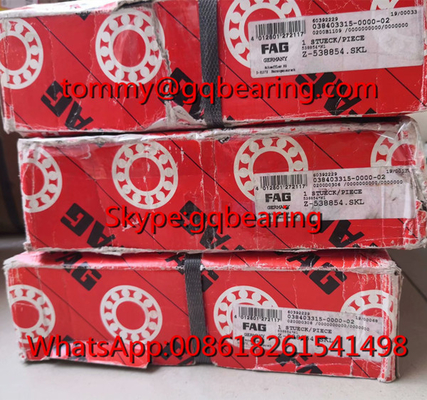 FAG Z-538854.SKL Double Row Angular Contact Ball Bearing 309515D Bearing dengan Split Inner Ring